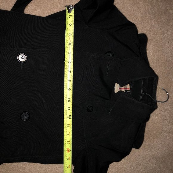 Burberry Women Trench Coat Jacket size 4 small blk - Picture 16 of 16